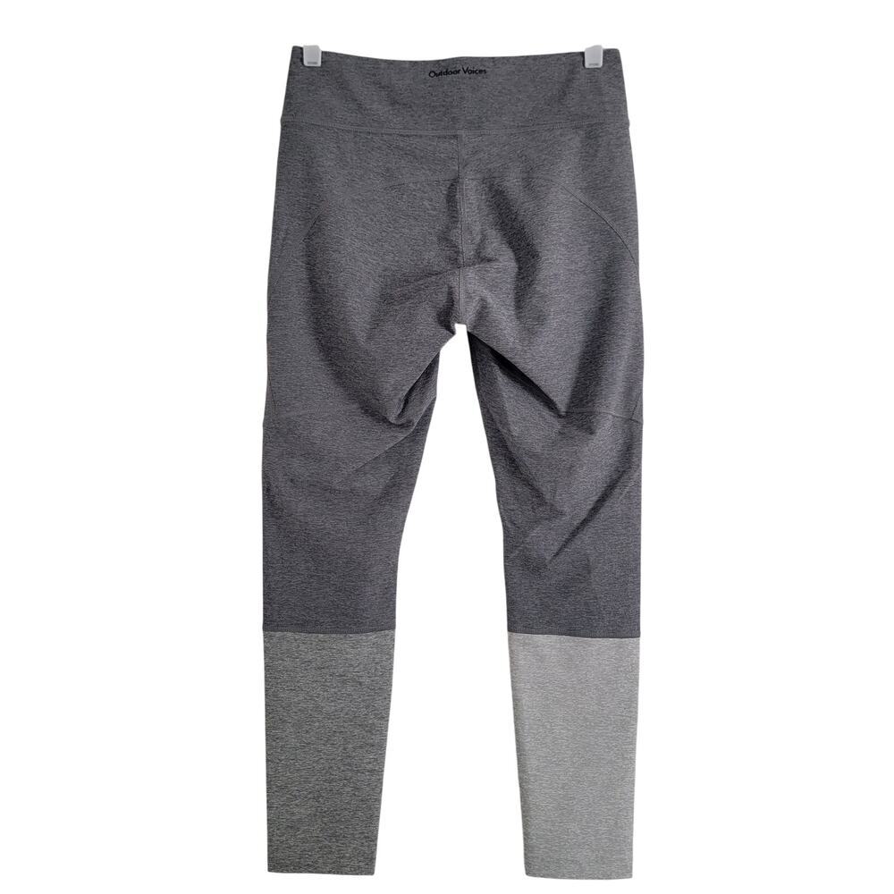 Outdoor Voices 7/8 Dipped Warmup Graphite Gray Colorblock Leggings Size Medium - Picture 4 of 6